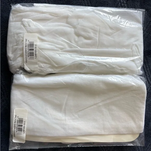 Fredrick’s of Hollywood White Stockings - Picture 1 of 3